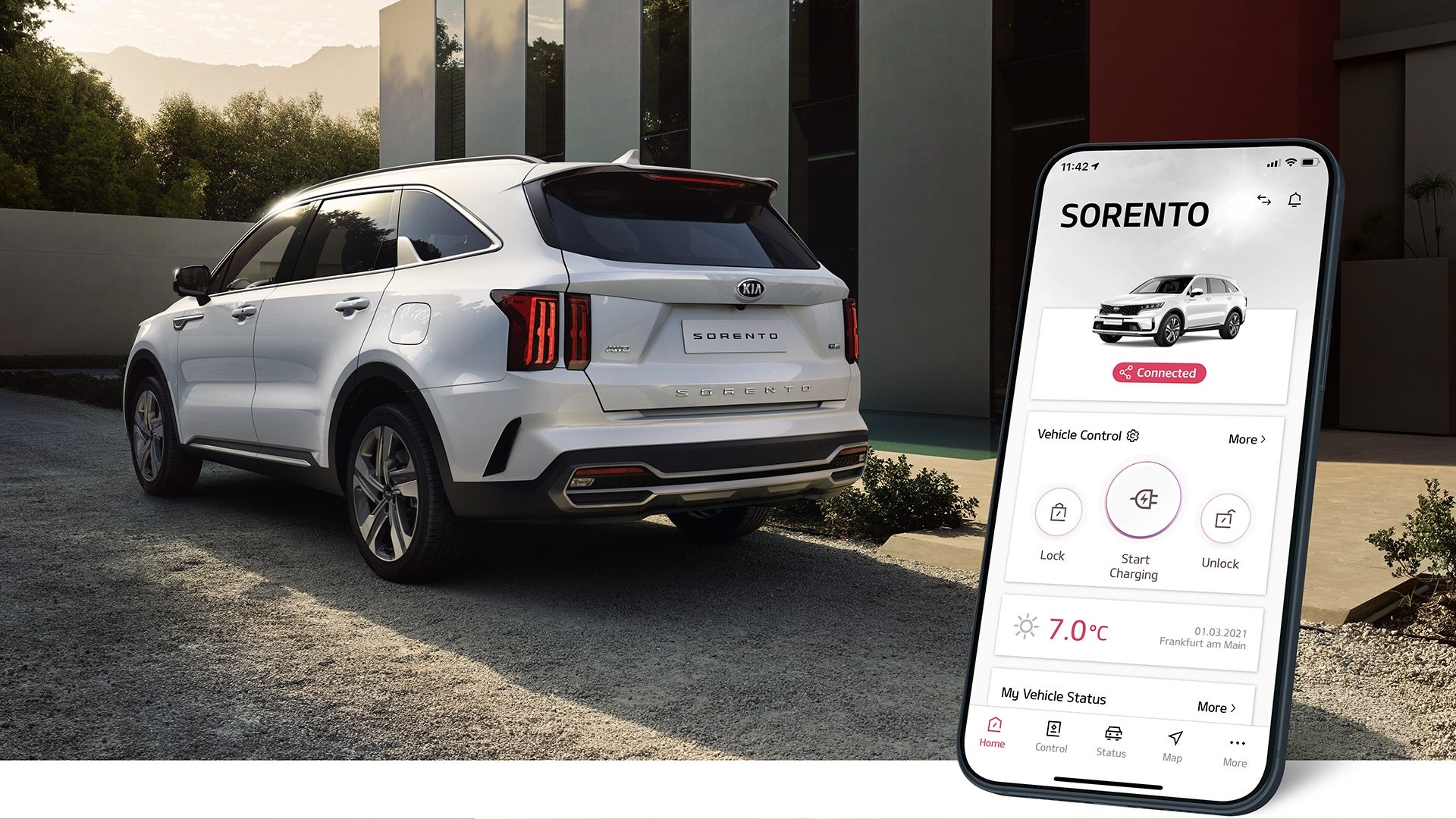 Kia presenta una nueva y elegante interfaz de la aplicación UVO Connect